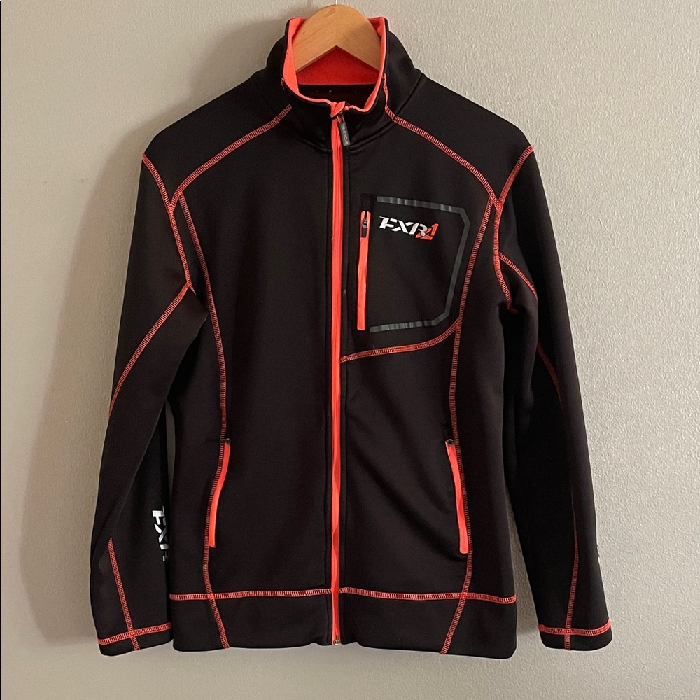 FXR Women’s Black and Orange Racing Fleece Jacket Size M